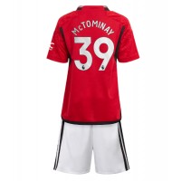 Camisa de time de futebol Manchester United Scott McTominay #39 Replicas 1º Equipamento Infantil 2023-24 Manga Curta (+ Calças curtas)